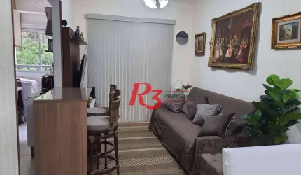 Apartamento com 3 dormitórios à venda, 84 m² por R$ 889.000,00 - Marapé - Santos/SP