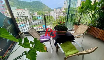 Cobertura com 3 dormitórios à venda, 298 m² por R$ 1.300.000,00 - Jardim Las Palmas - Guarujá/SP
