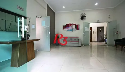 Kitnet, 28 m² - venda por R$ 300.000,00 ou aluguel por R$ 3.000,00/mês - Boqueirão - Santos/SP