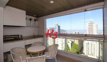 Apartamento com 3 dormitórios à venda, 232 m² por R$ 3.800.000,00 - Embaré - Santos/SP