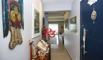 Apartamento com 3 dormitórios à venda, 109 m² por R$ 1.380.000,00 - Gonzaga - Santos/SP
