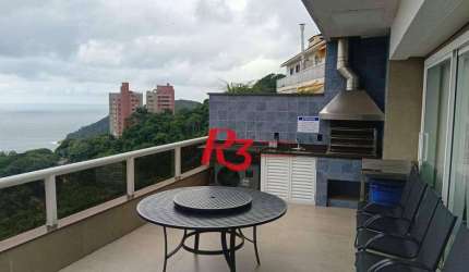 Cobertura com 4 dormitórios à venda, 255 m² por R$ 3.180.000,00 - Balneário Mar Casado - Guarujá/SP