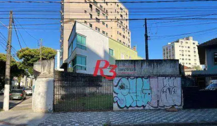 Terreno para alugar, 405 m² por R$ 15.000,00/mês - Aparecida - Santos/SP