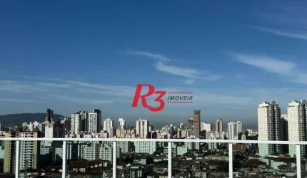 Apartamento Garden com 2 dormitórios à venda, 59 m² por R$ 570.000,00 - Marapé - Santos/SP