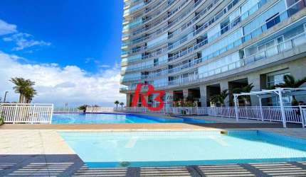 Apartamento com 2 dormitórios para alugar, 75 m² por R$ 7.500,00/mês - Pompéia - Santos/SP
