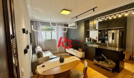 Apartamento com 2 dormitórios à venda, 69 m² por R$ 410.000,00 - Campo Grande - Santos/SP