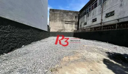 Terreno para alugar, 160 m² por R$ 10.572,79/mês - Macuco - Santos/SP
