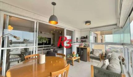 Apartamento com 3 dormitórios à venda, 111 m² por R$ 1.200.000,00 - Ponta da Praia - Santos/SP