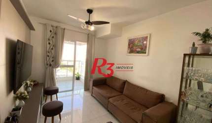 Apartamento com 2 dormitórios à venda, 72 m² por R$ 795.000,00 - Embaré - Santos/SP