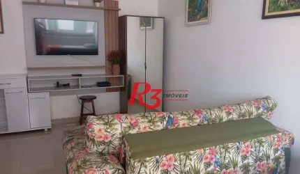 Kitnet, 36 m² - venda por R$ 330.000,00 ou aluguel por R$ 3.000,00/mês - Gonzaga - Santos/SP