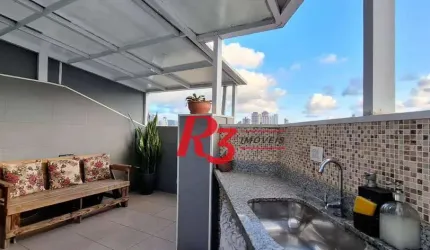 Apartamento com 2 dormitórios à venda, 88 m² por R$ 800.000,00 - Aparecida - Santos/SP