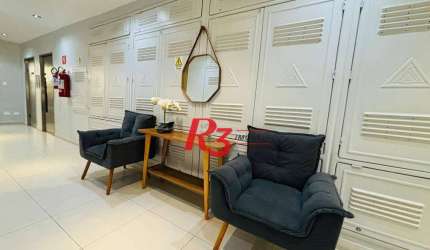 Studio com 1 dormitório à venda, 32 m² por R$ 295.000,00 - Embaré - Santos/SP