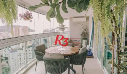 Apartamento com 3 dormitórios para alugar, 165 m² por R$ 21.800,00/mês - Ponta da Praia - Santos/SP