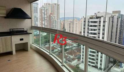 Apartamento com 3 quartos à venda, 124 m² por R$ 1.700.000 - Boqueirão - Santos/SP