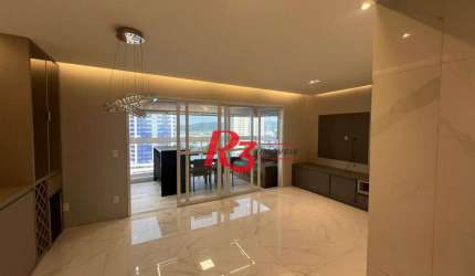 Apartamento com 3 Quartos para alugar, 111 m² por R$ 9.800/mês - Ponta da Praia - Santos/SP