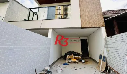 Casa com 2 dormitórios à venda, 110 m² por R$ 980.000,00 - Embaré - Santos/SP