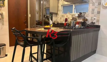Apartamento com 3 dormitórios à venda, 120 m² por R$ 739.000,00 - Gonzaga - Santos/SP