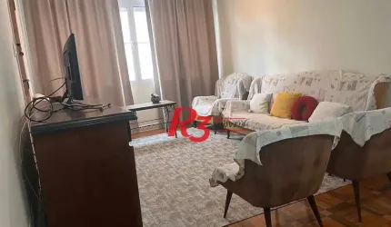 Apartamento com 2 dormitórios para alugar, 98 m² por R$ 3.990,00/mês - Gonzaga - Santos/SP