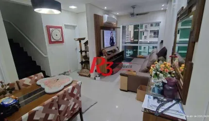 Cobertura com 2 dormitórios à venda, 109 m² por R$ 945.000,00 - Marapé - Santos/SP