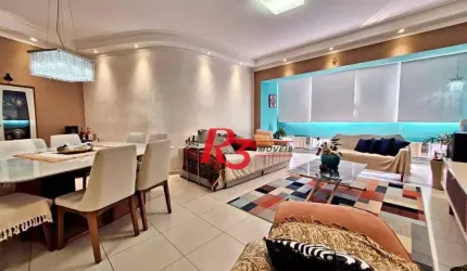 Apartamento com 3 dormitórios à venda, 187 m² por R$ 1.350.000,00 - Gonzaga - Santos/SP
