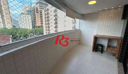 Apartamento com 2 dormitórios à venda, 102 m² por R$ 1.000.000,00 - Pompéia - Santos/SP