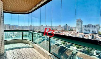 Apartamento com 2 dormitórios à venda, 125 m² por R$ 890.000,00 - Embaré - Santos/SP