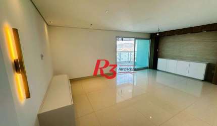 Apartamento com 3 dormitórios para alugar, 166 m² por R$ 18.400,00/mês - Ponta da Praia - Santos/SP