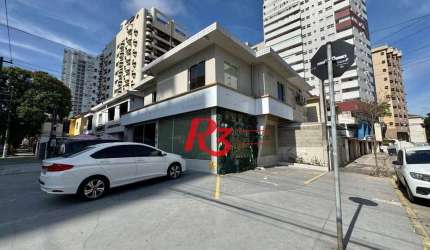 Sobrado com 3 dormitórios para alugar, 200 m² por R$ 16.550,00/mês - Gonzaga - Santos/SP