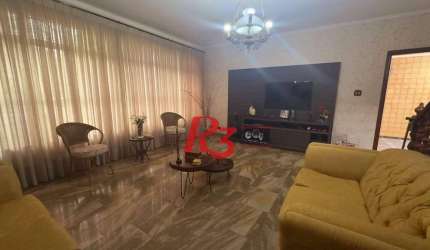 Casa com 5 dormitórios para alugar, 254 m² por R$ 15.850,00/mês - Ponta da Praia - Santos/SP