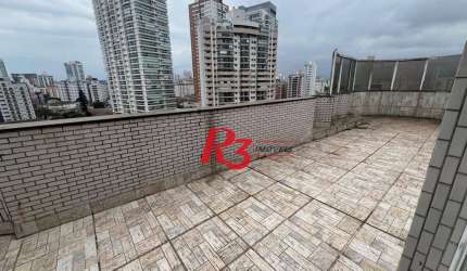 Cobertura com 3 dormitórios à venda, 422 m² por R$ 1.750.000,00 - Ponta da Praia - Santos/SP