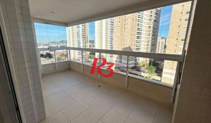 Apartamento com 3 dormitórios para alugar, 92 m² por R$ 5.300,00/mês - Ponta da Praia - Santos/SP