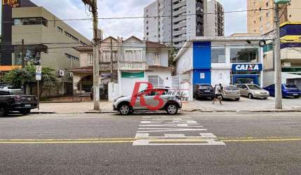 Sobrado, 300 m² - venda por R$ 2.700.000,00 ou aluguel por R$ 16.700,00/mês - Gonzaga - Santos/SP