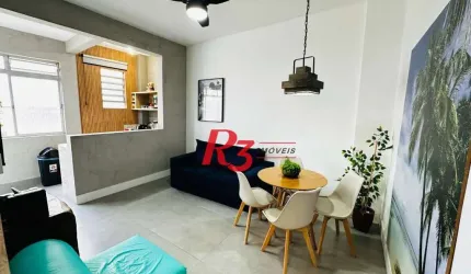 Oportunidade para locação na orla da Ponta da Praia, 100% mobiliado e equipado, uma graça!
