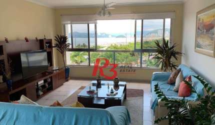 Apartamento com 3 dormitórios à venda, 194 m² por R$ 2.200.000,00 - Boqueirão - Santos/SP