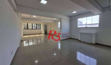 Sala para alugar, 51 m² por R$ 2.900,02/mês - Embaré - Santos/SP