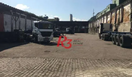 Terreno para alugar, 4500 m²  - Valongo - Santos/SP