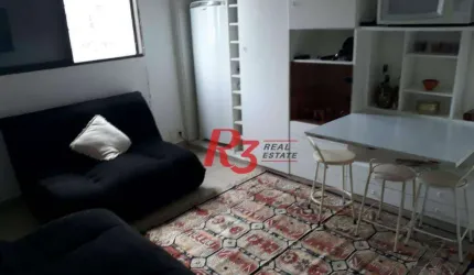 Apartamento com 1 dormitório à venda, 47 m² - José Menino - Santos/SP