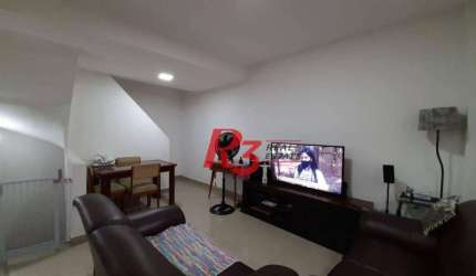 Casa triplex a venda, com 90 m², garagem fechada, 2 suítes, no Estuário, em Santos SP