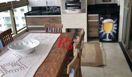 Apartamento com 3 dormitórios à venda, 150 m² por R$ 1.750.000,00 - Canto do Forte - Praia Grande/SP