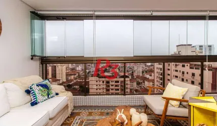 Apartamento com 3 dormitórios à venda, 171 m² - Embaré - Santos/SP