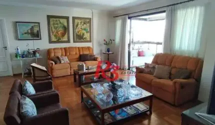 Apartamento com 4 dormitórios à venda, 242 m² - Boqueirão - Santos/SP