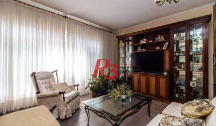 Apartamento com 3 dormitórios à venda, 150 m² - Pompéia - Santos/SP