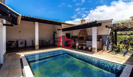 Casa com 4 dormitórios à venda, 360m² útil, R$ 1.250.000 - Praia do Tombo - Guarujá/SP