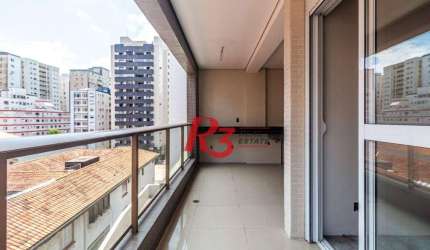 Apartamento com 3 suítes à venda, 128 m² - Boqueirão - Santos/SP