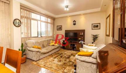 Apartamento com 3 dormitórios à venda, 115 m² - José Menino - Santos/SP