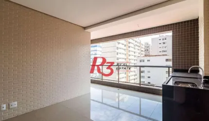 Apartamento com 3 dormitórios à venda, 128 m² - Embaré - Santos/SP