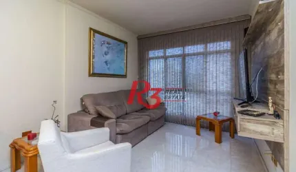 Apartamento com 2 dormitórios à venda, 84 m² por R$ 600.000,00 - Campo Grande - Santos/SP