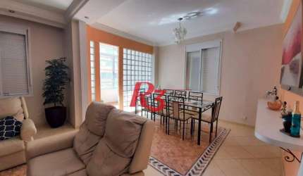 Apartamento com 4 dormitórios à venda, 156 m² - Boqueirão - Santos/SP
