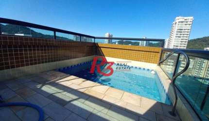 Cobertura Duplex com 4 dormitórios à venda, 300 m² por R$ 1.900.000 - Canto do Forte - Praia Grande/SP