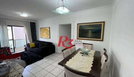 Apartamento com 3 dormitórios à venda, 120 m² por R$ 700.000,00 - Campo Grande - Santos/SP